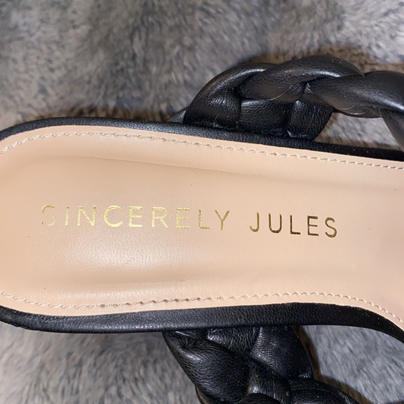 Sincerely Jules chunky slide on heels 7 womans - Picture 2 of 7